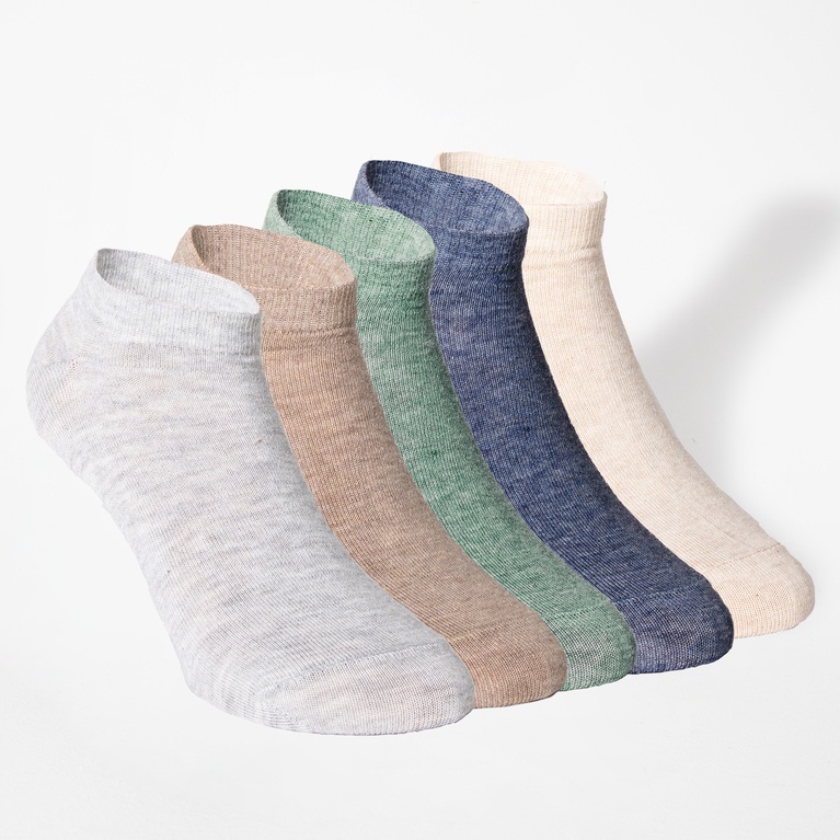 Ankelsokker "Coloured lowcut 5-pack"